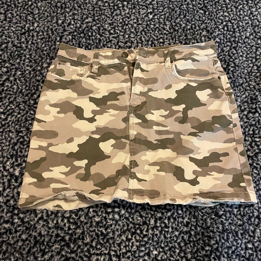 Kenzie Camouflage Mini Skirt